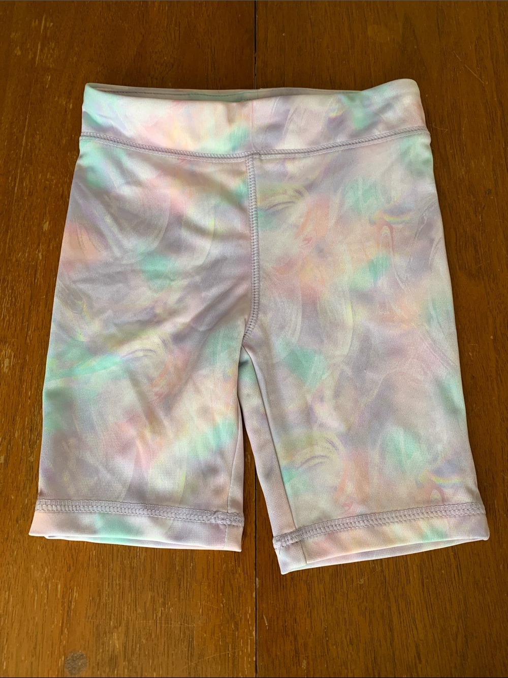 🍊5/$25 Joe Fresh Pastel Tie-Dye Bike Shorts in Mint, Peach & Lavender size 3T